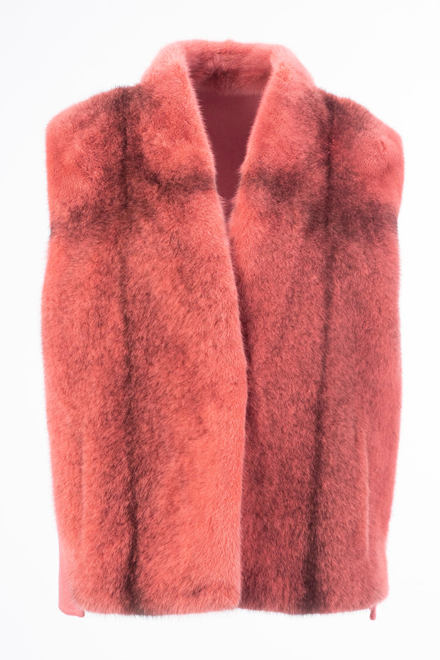 Mink with wool Vest