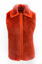 Mink with wool Vest