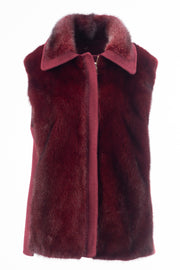 Mink with wool Vest
