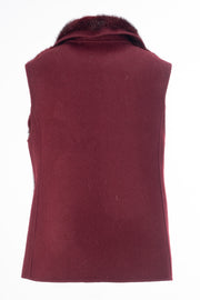 Mink with wool Vest