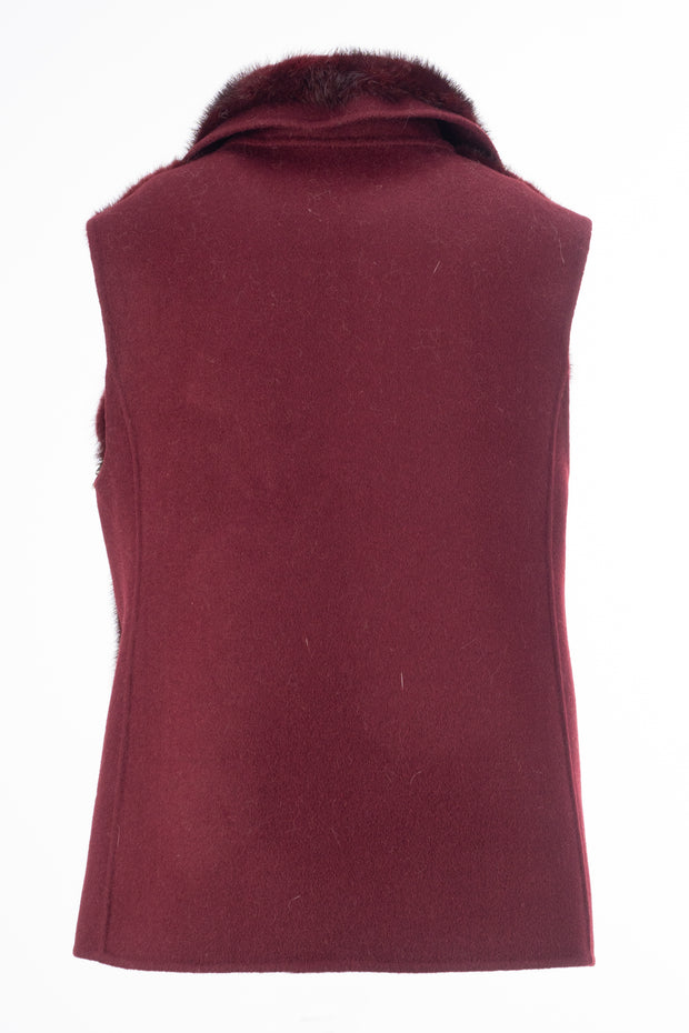 Mink with wool Vest
