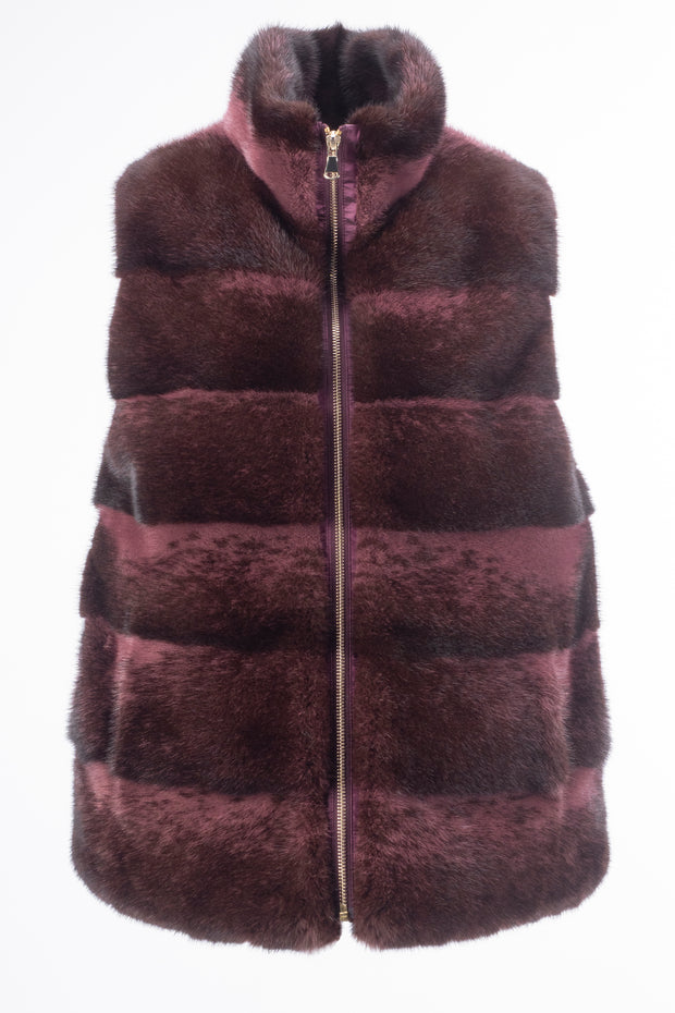 Mink with down Vest