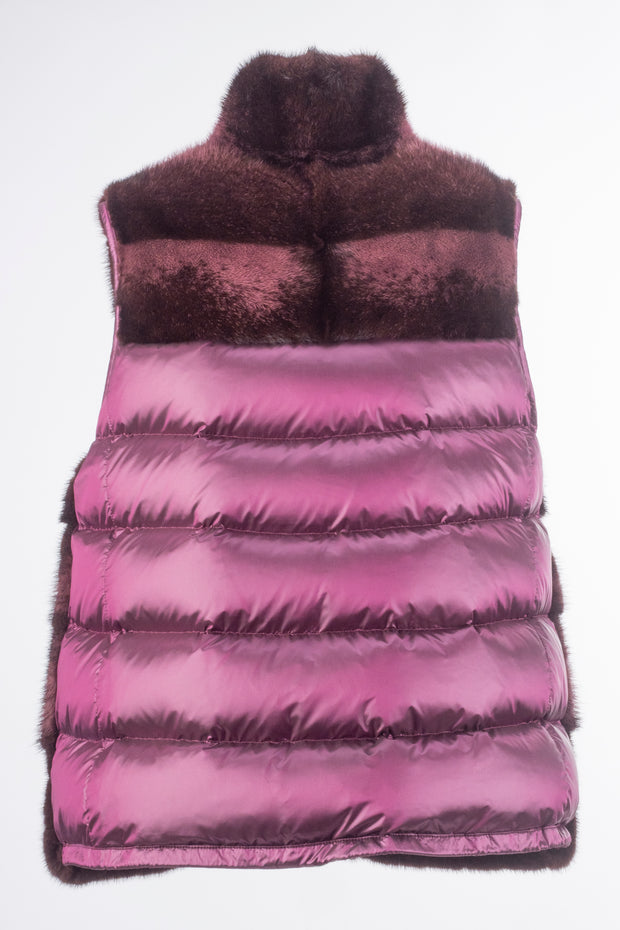 Mink with down Vest