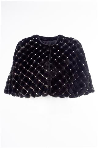 Mink embellished Cape