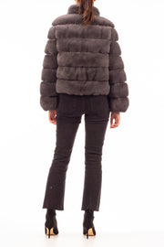 Mink Quilted Down Jacket