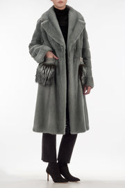 Mink Coat With Fox Patch Pocket