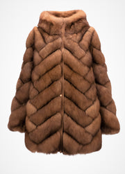 Golden Sable Goose Down Coat