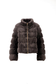 Mink Quilted Down Jacket